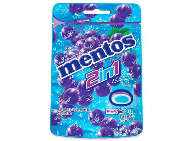Mentos 2in1 Druivensmaak